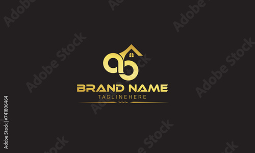 ab ba Real Estate Logo Set / Creative House Logo Collection / Abstract Buildings Logo Set