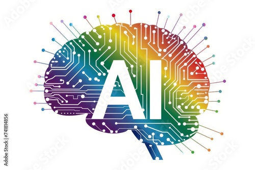 AI Brain Chip neurotrophin 3. Artificial Intelligence cognitive computing impact mind ensemble learning axon. Semiconductor cochlear implants circuit board structural connectivity photo