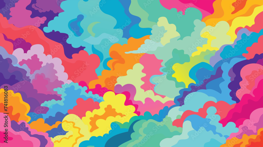 Fototapeta premium abstract colorful background with watercolor splashes