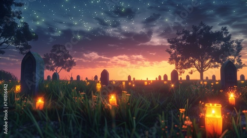 Spectral monuments rise from the earth like silent sentinels, their solemn shapes a testament to the sacrifices of those who have gone before.