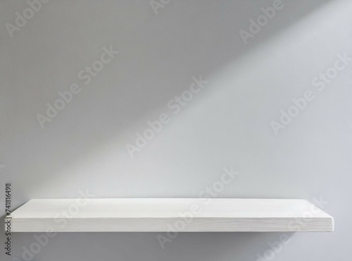 Wallpaper Mural Universal minimalistic white background for presentation.White wall in the interior with beautiful built-in lighting. Torontodigital.ca