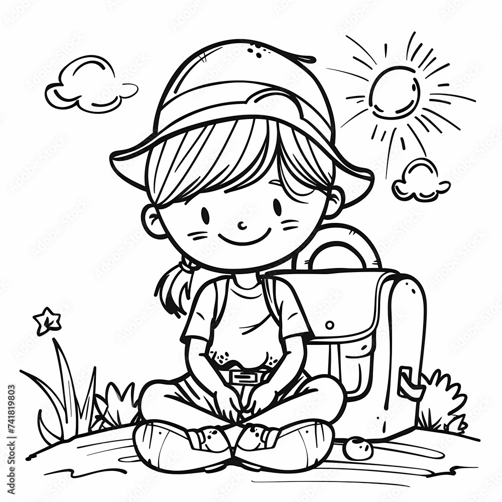 illustration of a coloring page illustration of a coloring page