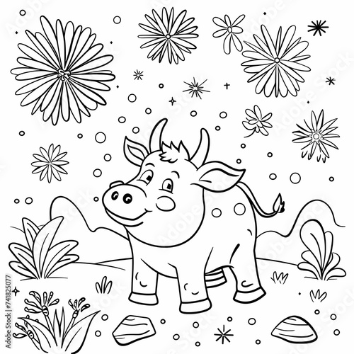 illustration of a coloring page