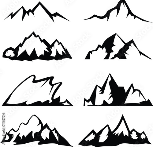 Mountain vector elements Create your own outdoor label  wilderness retro patch  adventure vintage badges  hiking stamps.