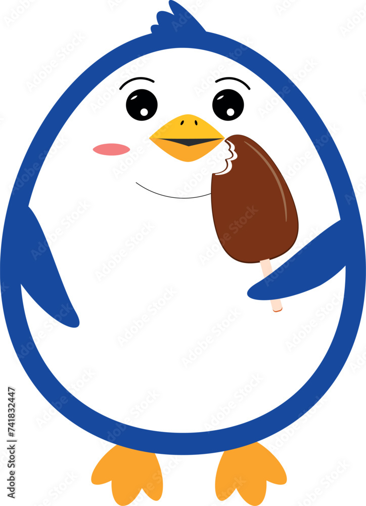 Obraz premium penguin on ice