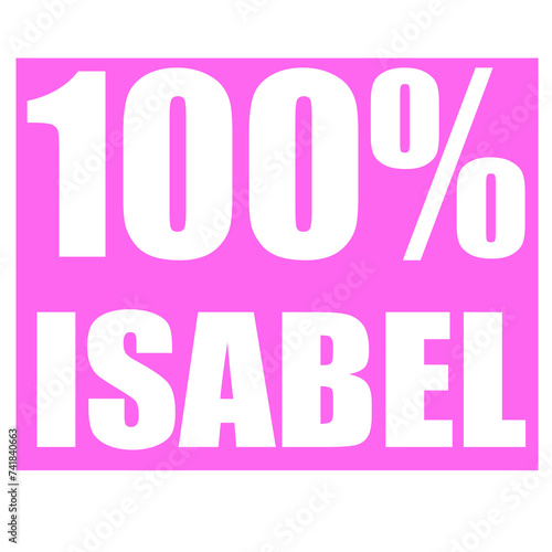 Isabel name 100 percent png