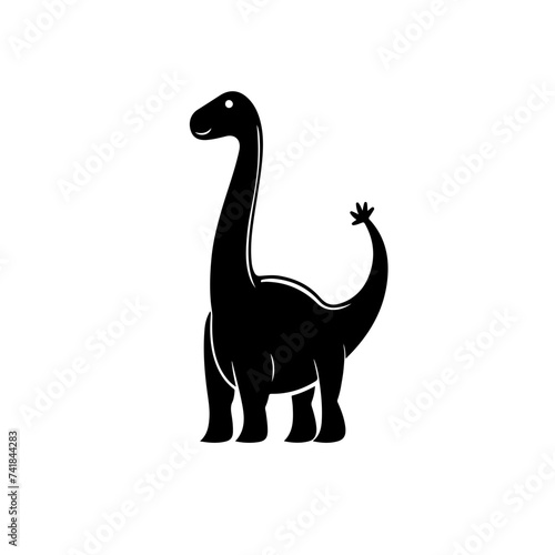 Dinosaur Standing Side Logo Design