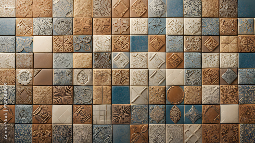 Ceramic tile wall texture background. Ceramic tile wall pattern.