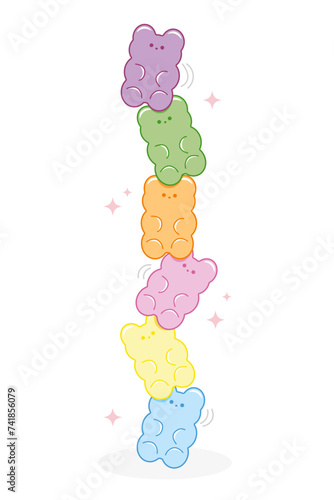 Gummy bears illustration