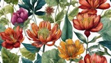 Vibrant Botanical Illustrations Showcasing Exquisite Rare Plants