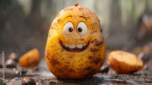 Zadowolony ziemniak
