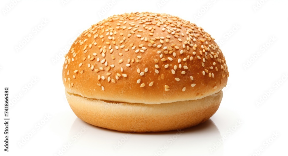 Freshly Baked Round Burger Buns with Sesame Seeds - Perfect for Your Burgers and More