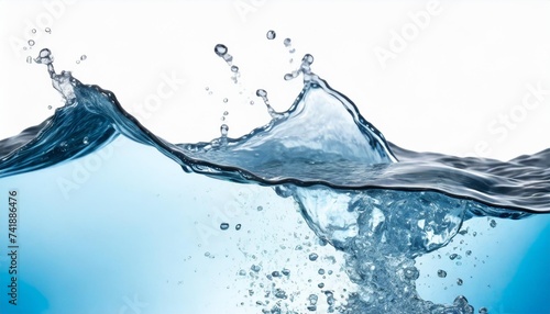 water wave splash on transparent background isolated png generated with