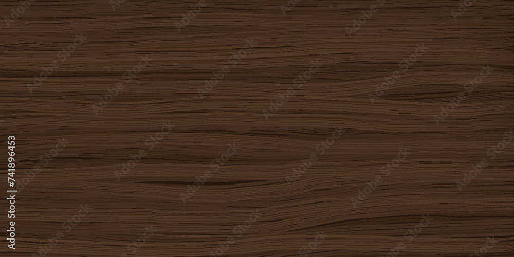 Uniform dark walnut wooden texture with horizontal veins. Vector wood background. Lining boards wall. Dried planks. Wood swatch Uniform dark walnut wooden texture with horizontal veins. Vector wood background. Lining boards wall. Dried planks. Wood swatch