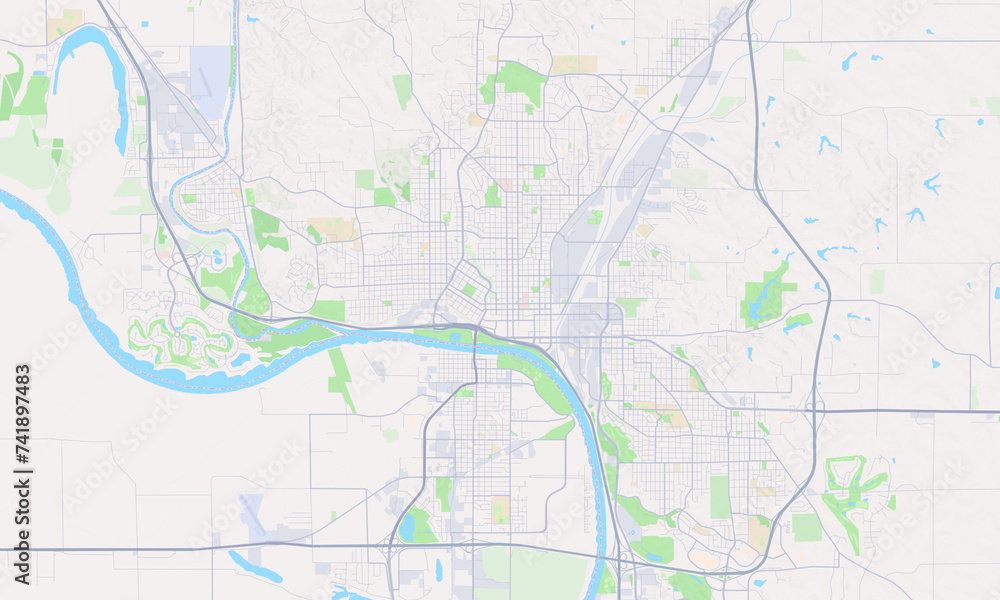 Sioux City Iowa Map, Detailed Map of Sioux City Iowa