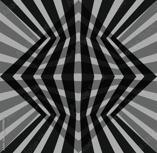 abstract black and white color illustration