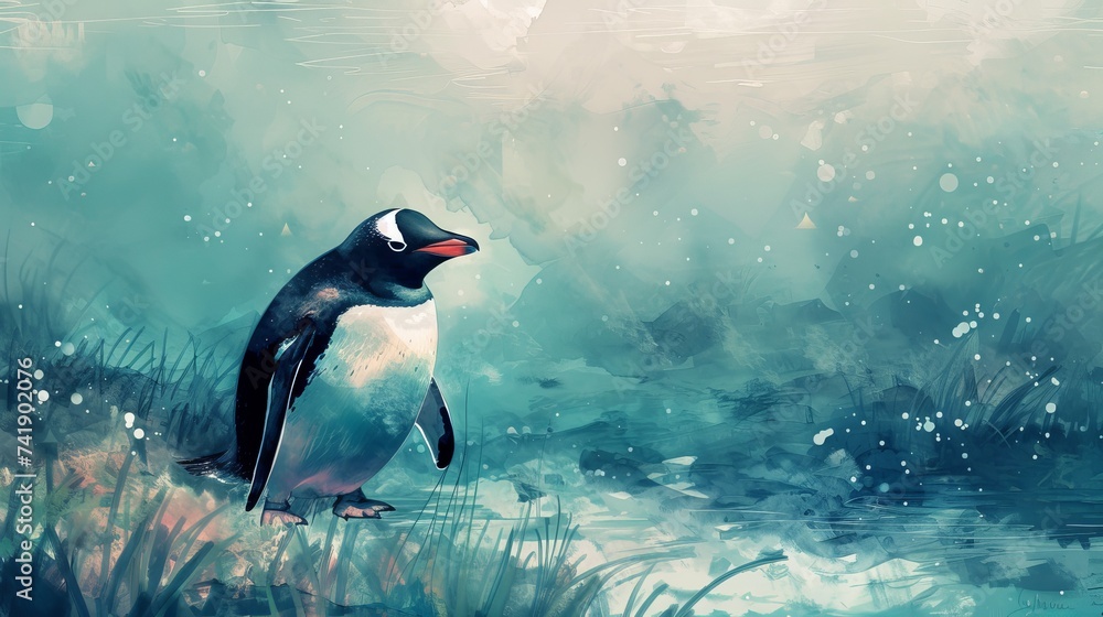 Naklejka premium animal portraits