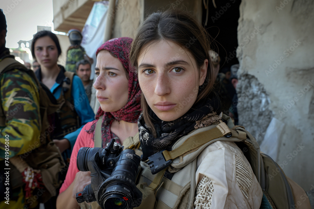 International Women's Day war reporter woman who covers war news