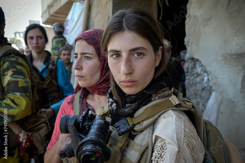 International Women's Day war reporter woman who covers war news