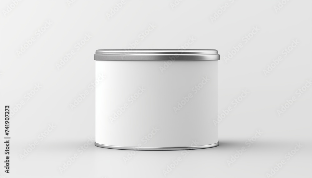 white tin box isolated white tin box isolated