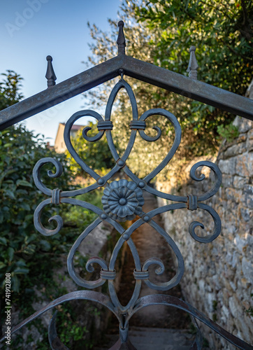  ornamental fence in old city Motovun