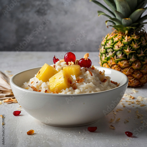 Pineapple Coconut Rice Pudding