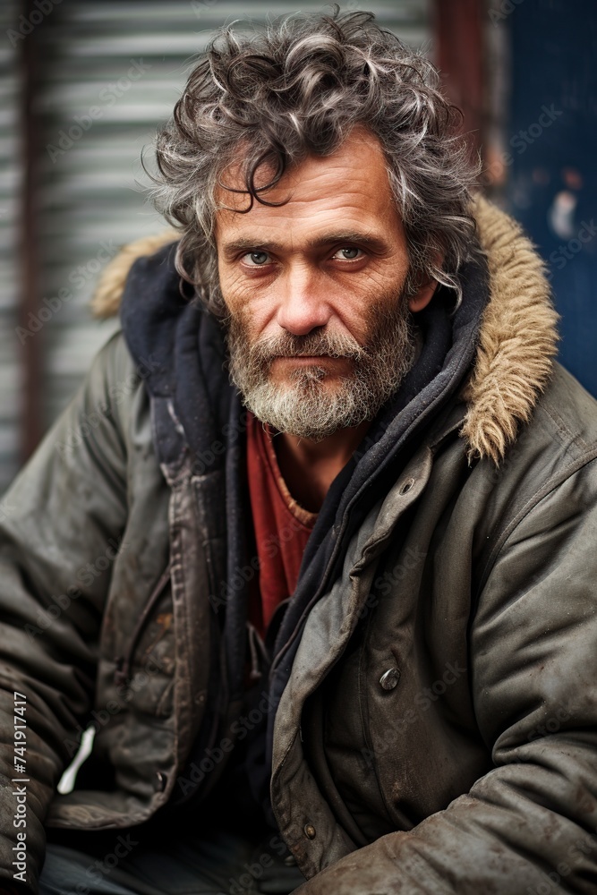 unhappy and distressed homeless old man unhappy and distressed homeless old man