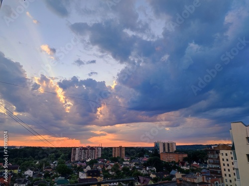clouds over the Khmelnitsky city