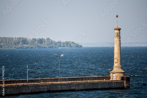 lighthouse on the river photo