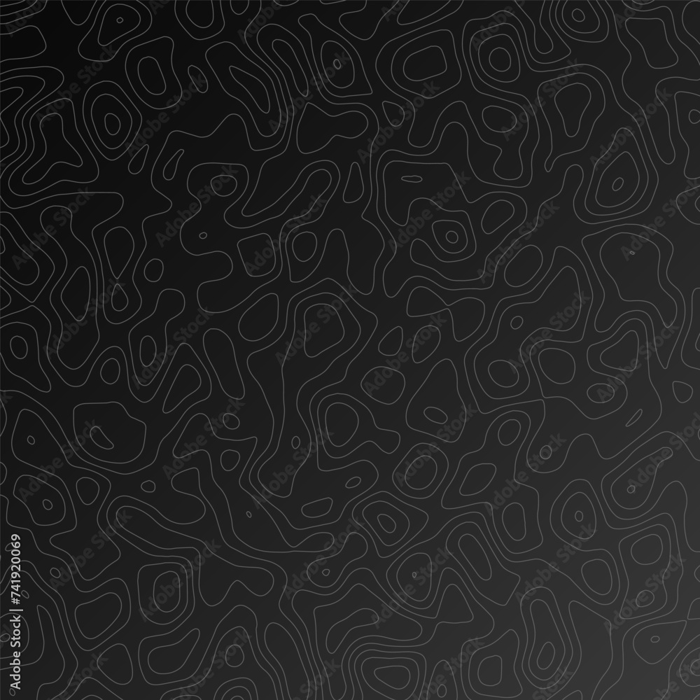 Abstract map on the gradient background. Geographic lines or topographic landscape. Mountain terrain or path. Vector illustration. Abstract map on the gradient background. Geographic lines or topographic landscape. Mountain terrain or path. Vector illustration.