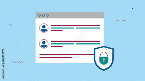 Medical insurance, health care policy, shield with cross, hospital services, preventive check up, sick leave certificate, volunteer enrollment program, vector flat icon