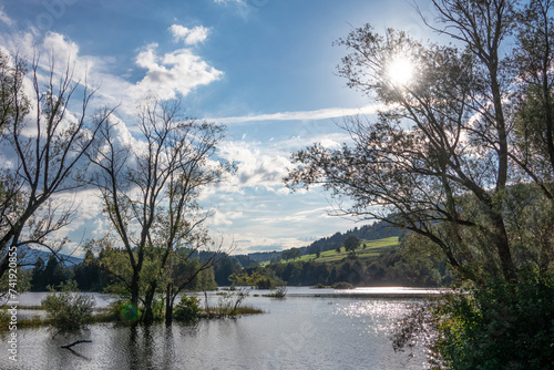 Fototapeta Naklejka Na Ścianę i Meble -  Lake Gruentensee in Bavaria, Germany