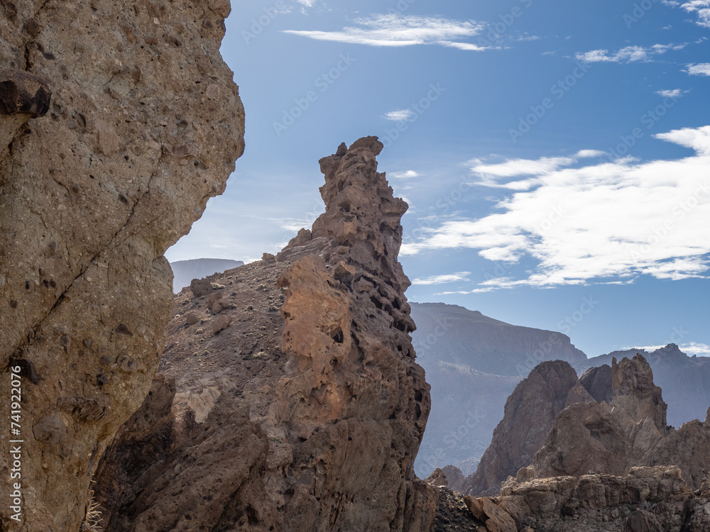 Landscape of Teide National Park .