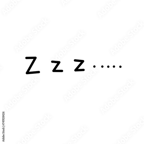 ZZZZ sleeping doodle photo