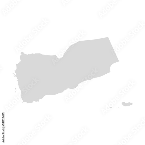 Yemen vector arabia map. Yemen map icon arab illustration