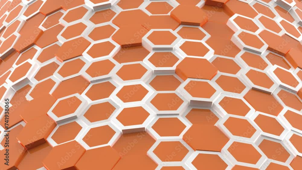 Geometric Abstract Hexagonal Motion: Futuristic Technology Geometric Abstract Hexagonal Motion: Futuristic Technology