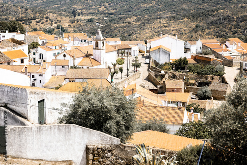 a view over Segura town, municipality of Idanha-a-Nova, province of Beira Baixa, Portugal photo