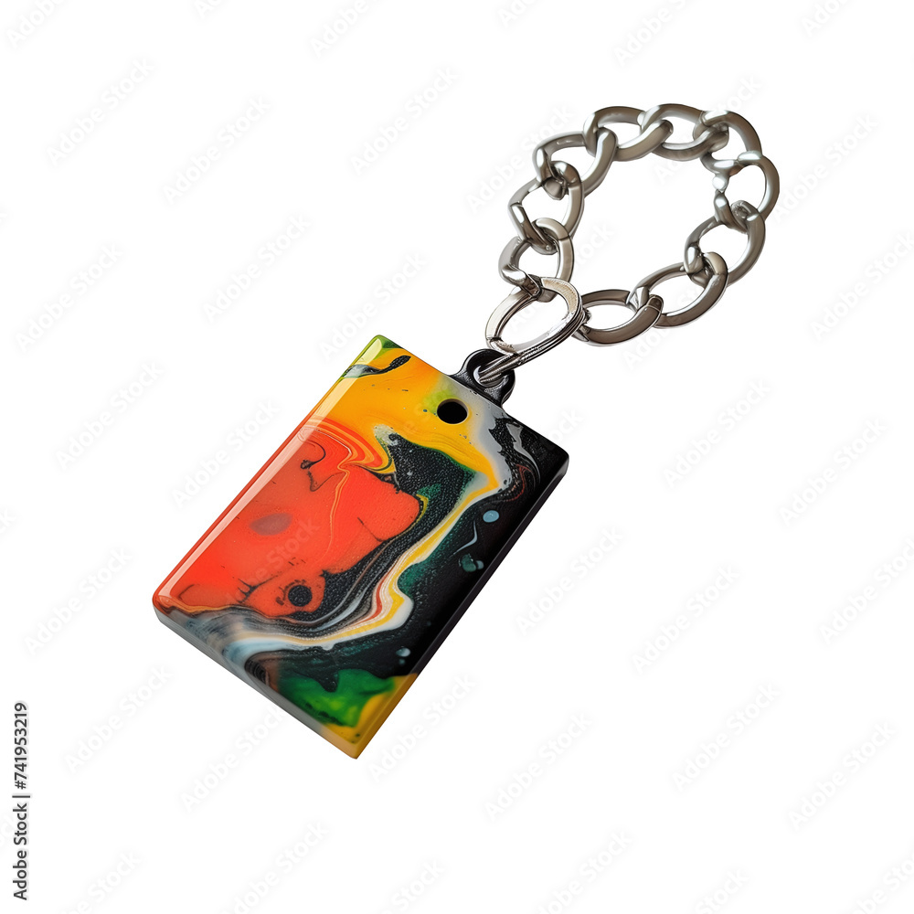 keychain on transparent background