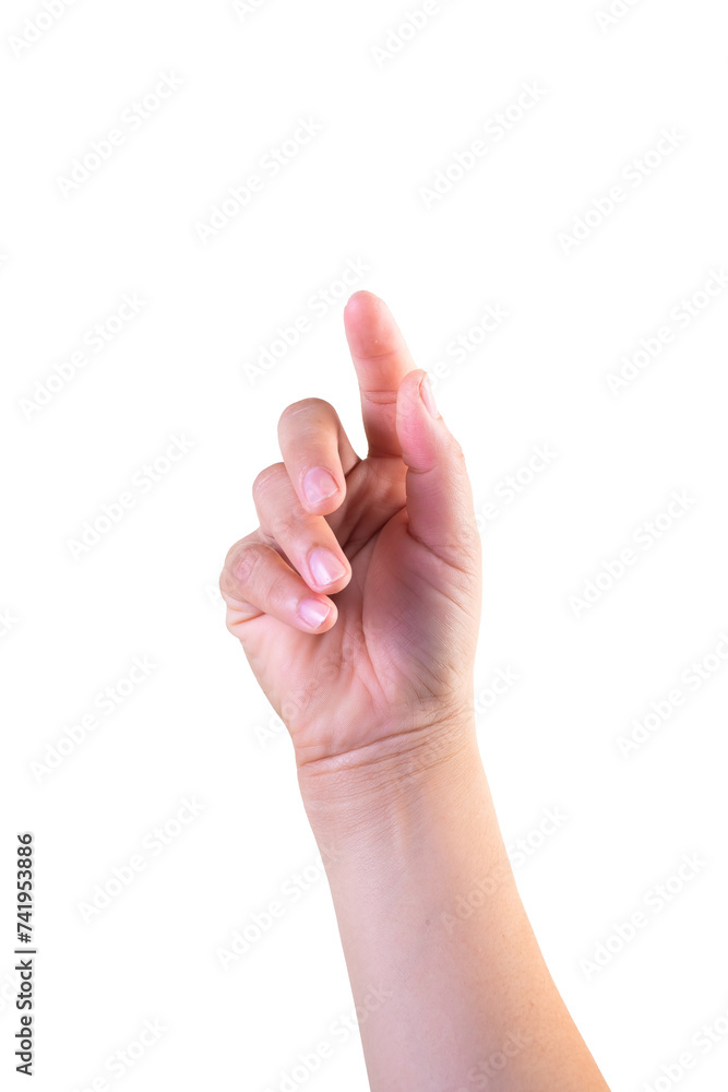 one hand on isolated background clipping path one hand on isolated background clipping path