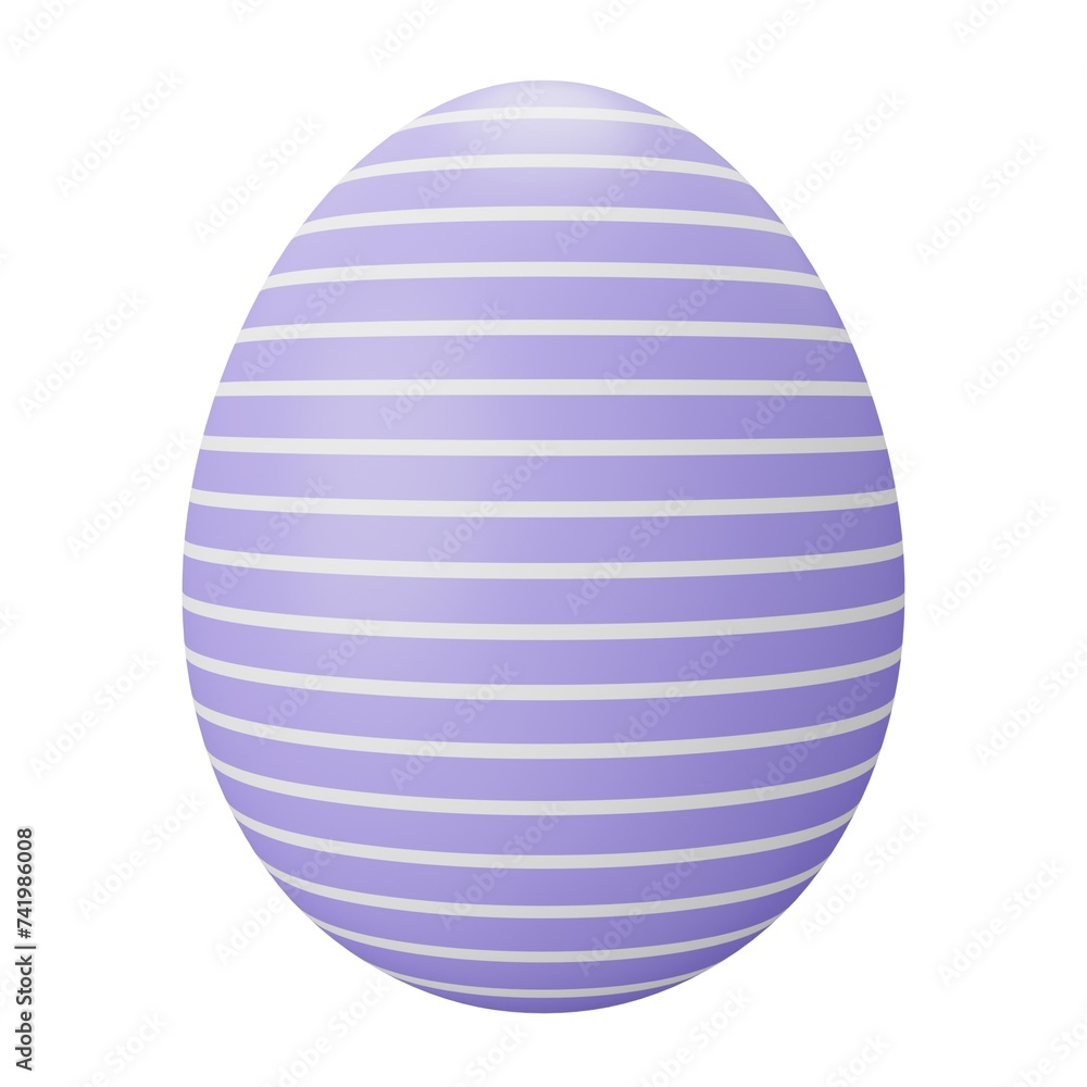 easter egg. 3d render illustration isolated on white background easter egg. 3d render illustration isolated on white background