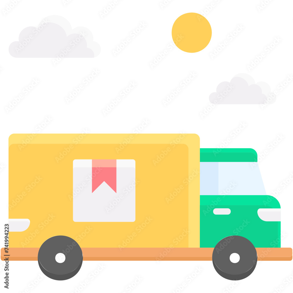 Naklejka premium Delivery Truck Illustration