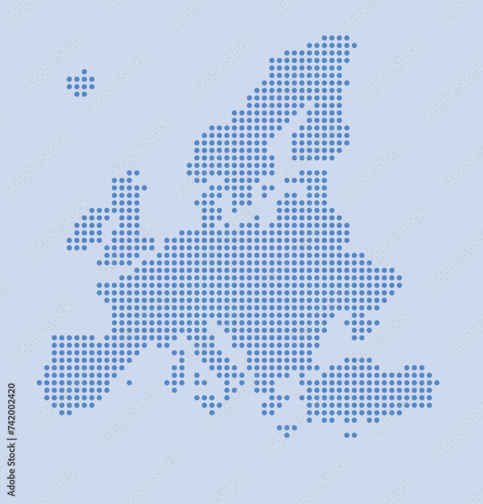 Map of Europe from Dots Map of Europe from Dots