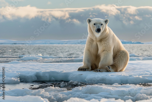 polar bear in antarctica