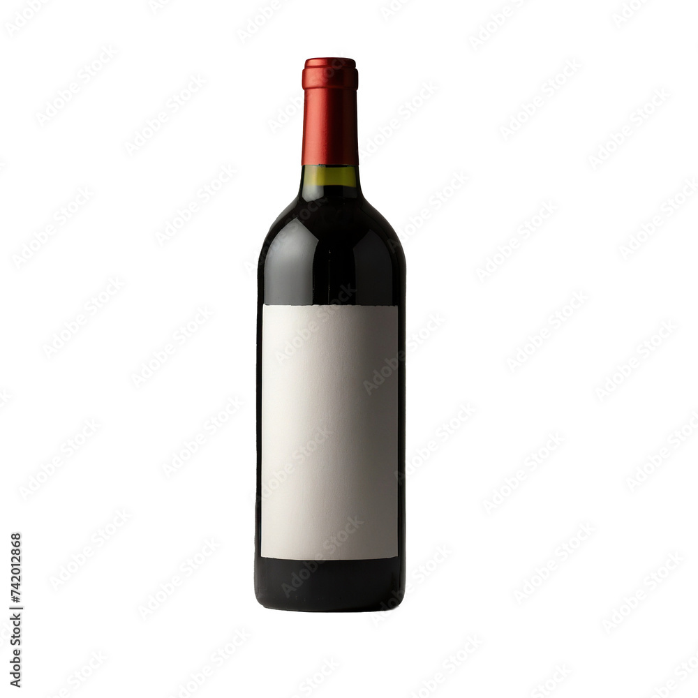 bottle of wine clipping path isolated on white background bottle of wine clipping path isolated on white background