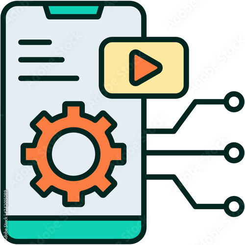Mobile Application Illustration