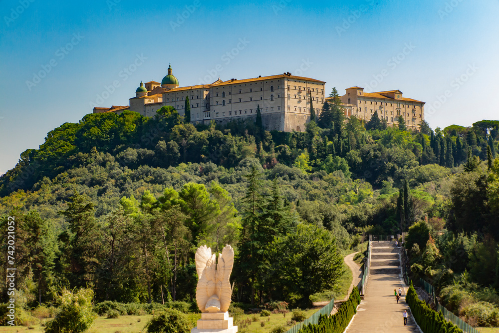 Fototapeta premium Benedictine Abbey of Monte Cassino in Italy
