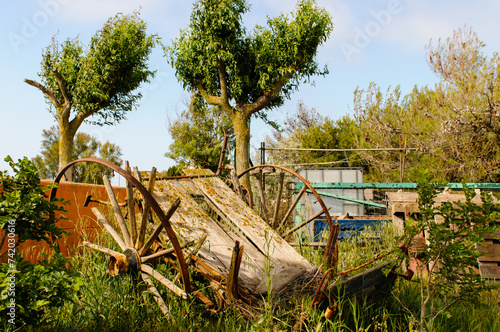 old rusty cart
