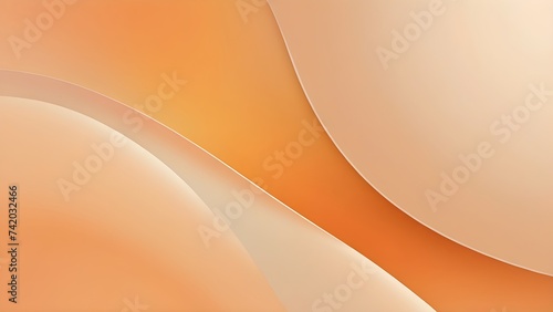 Abstract gradient orange background with waves for template, background, banner, postcard, presentation