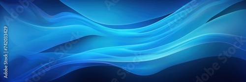 Blended colorful dark azure and blue gradient abstract banner background © Celina