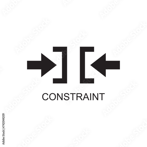 constraint marketing icon , business icon